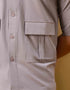 MEN’S BOXY FIT FLAP POCKETS SHIRT